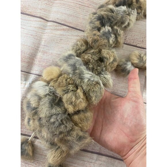 Unbranded Vintage Women's Genuine Rabbit Fur Bauble Stole - OS - Picture 8 of 9